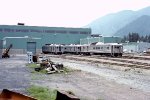 Former Northern Pacific RDC3s B-41, B-42, & B-43 outback of BCOL's shop.